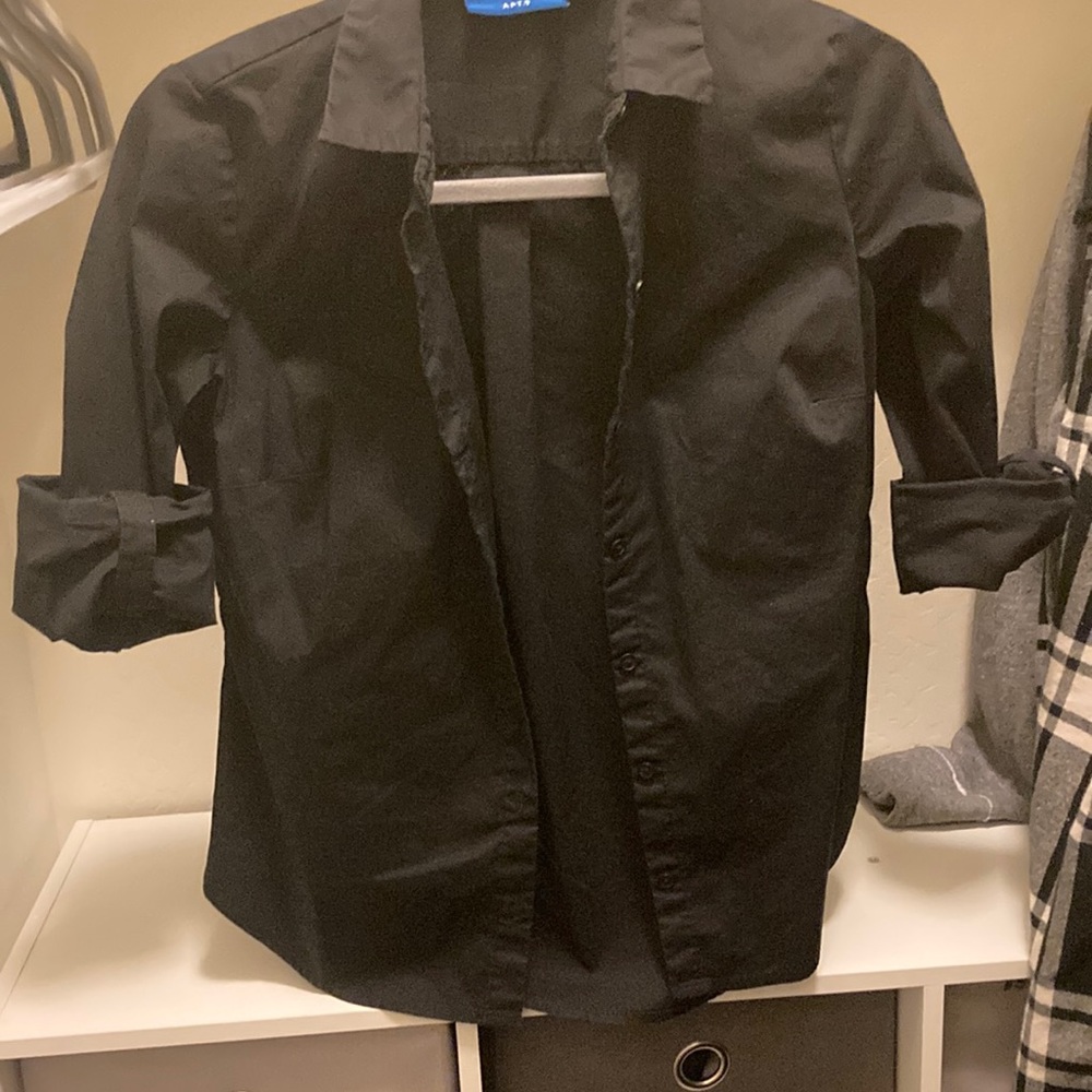 Black button up